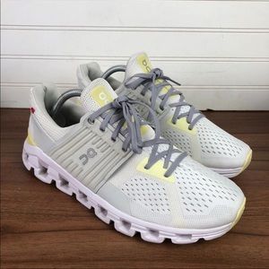 On Cloud Cloudswift White Grey Running/Walking Athletic Shoes Womens Size 10